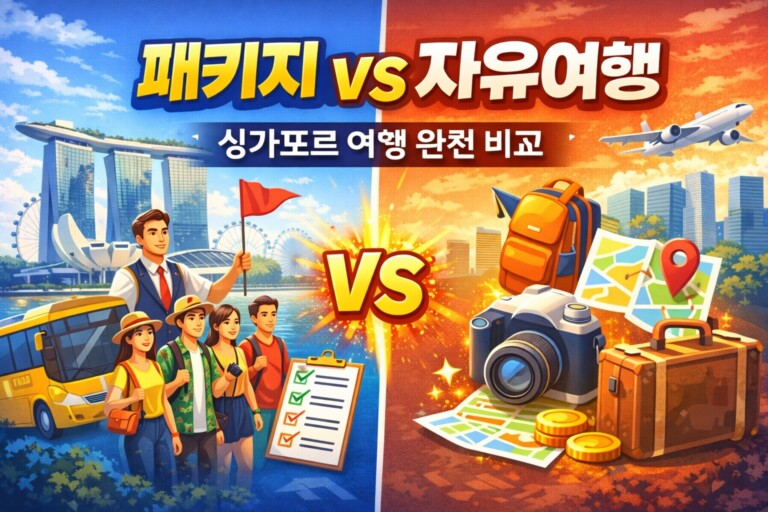패키지 vs 자유여행 비교